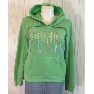PINK Victoria’s Secret Green Pullover Hoodie